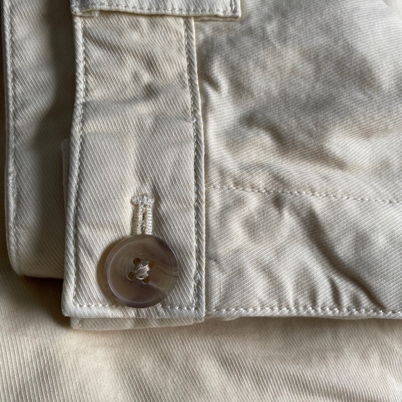 High Stride Wide-Leg Ankle Khakis Cream - Picture 6 of 7